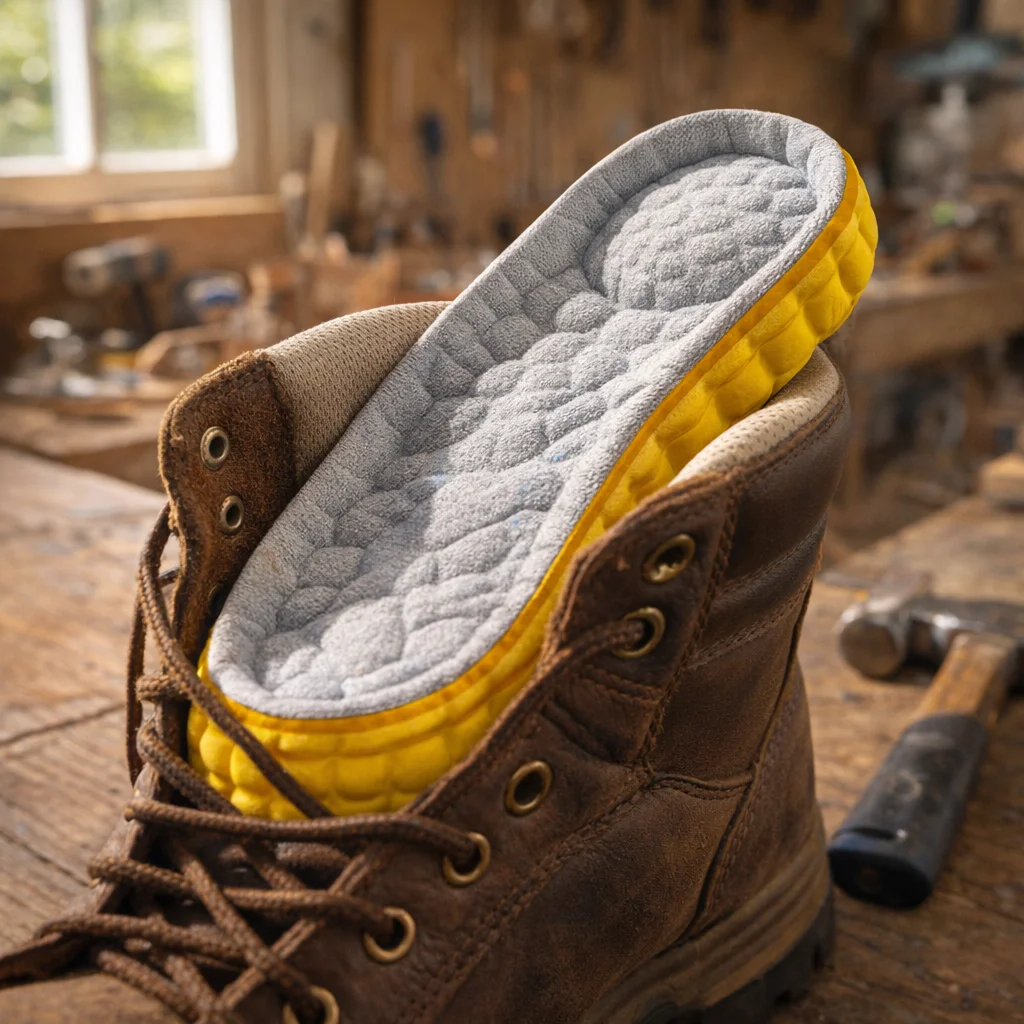 Cloud insoles for work boots providing comfort during long work shifts